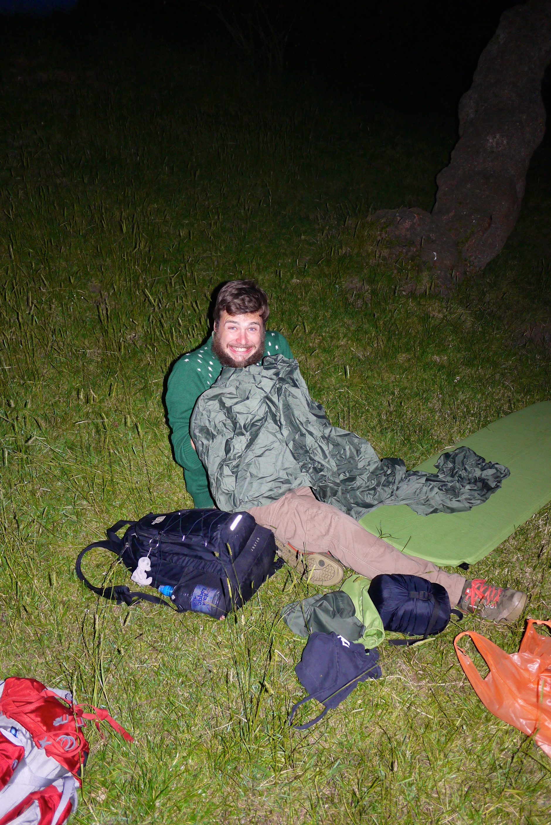 Rich gets very excited about popping his microadventure cherry